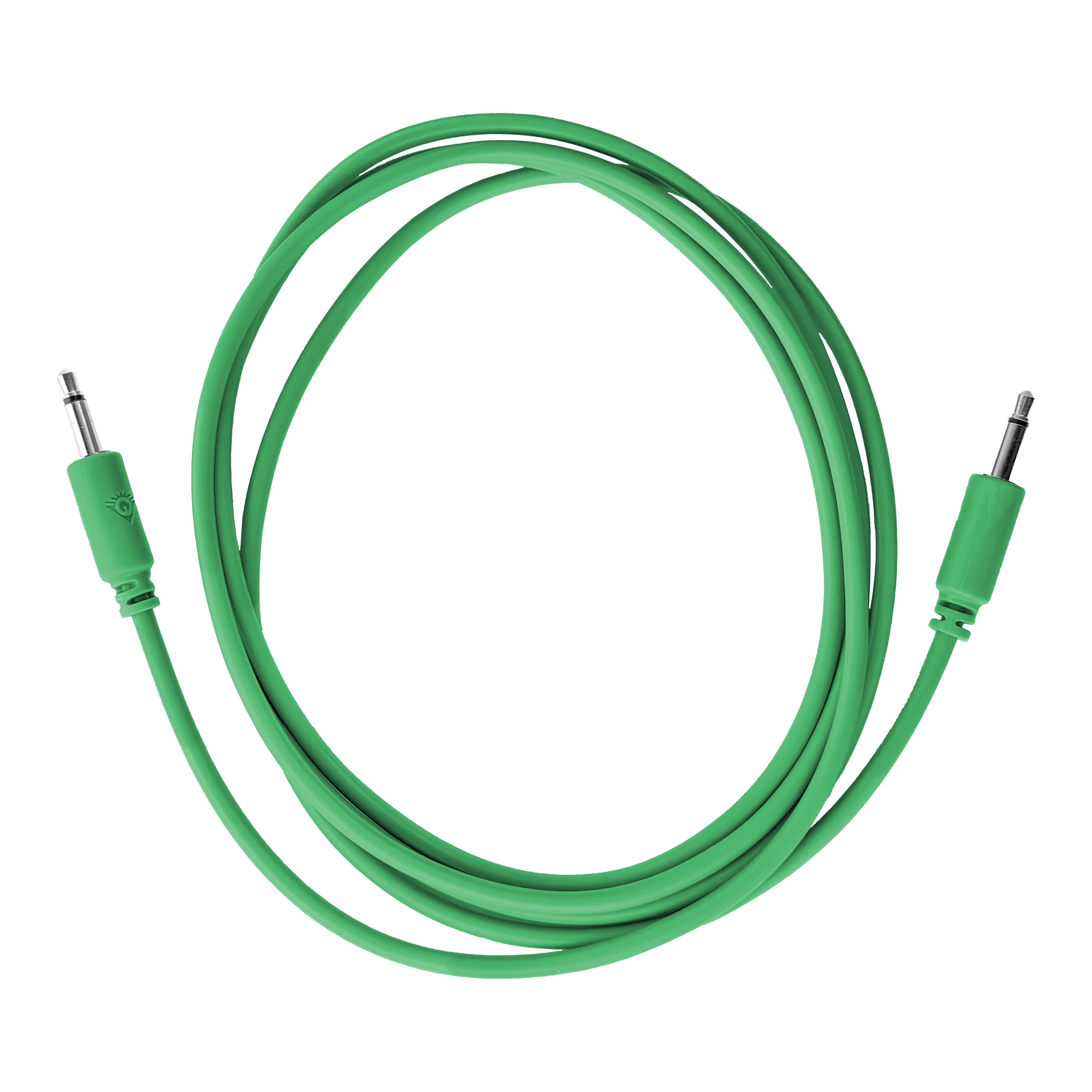 Black Market Modular 3.5mm Patch Cable - 150cm/60" - Green View 1