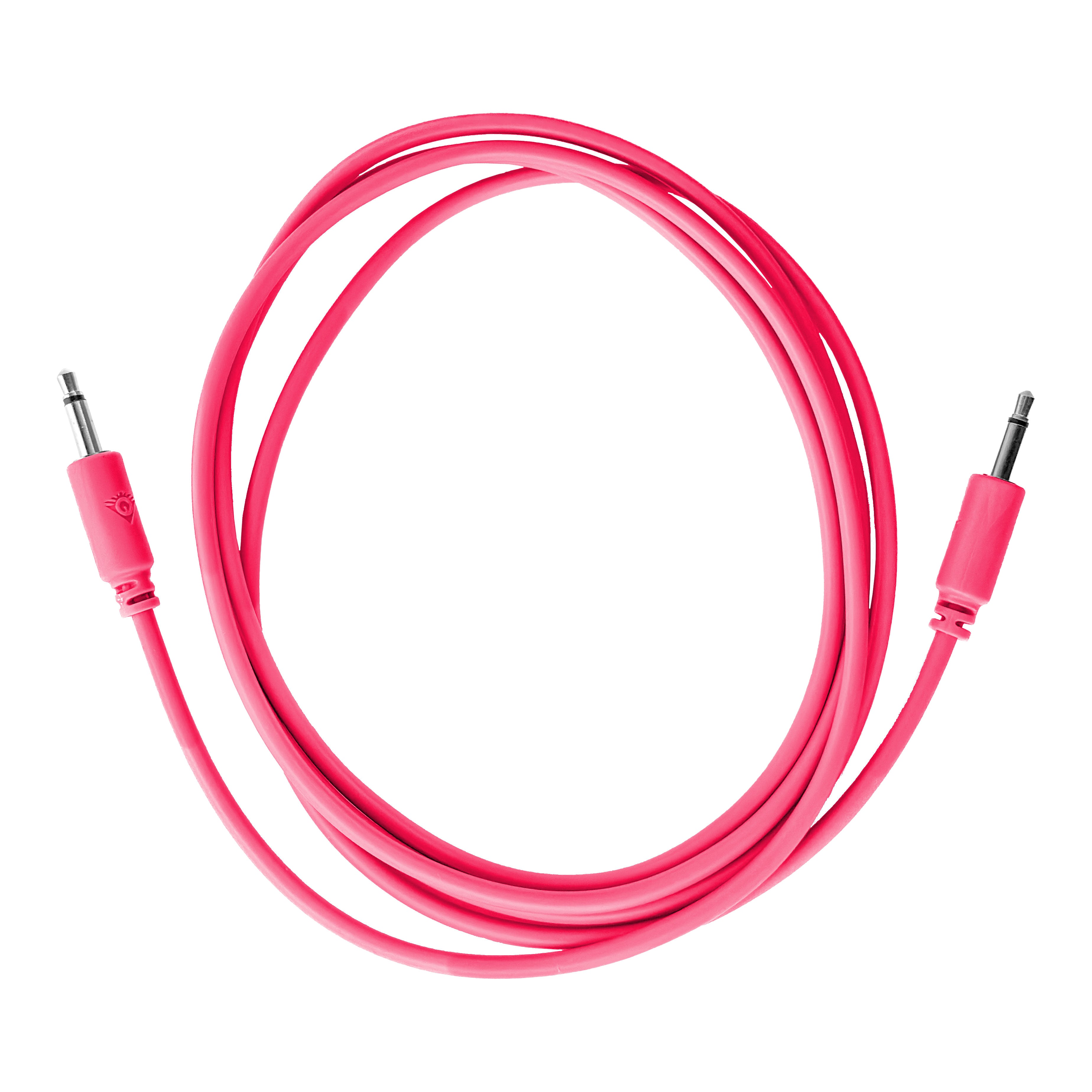 Black Market Modular 3.5mm Patch Cable - 150cm/60" - Pink View 1