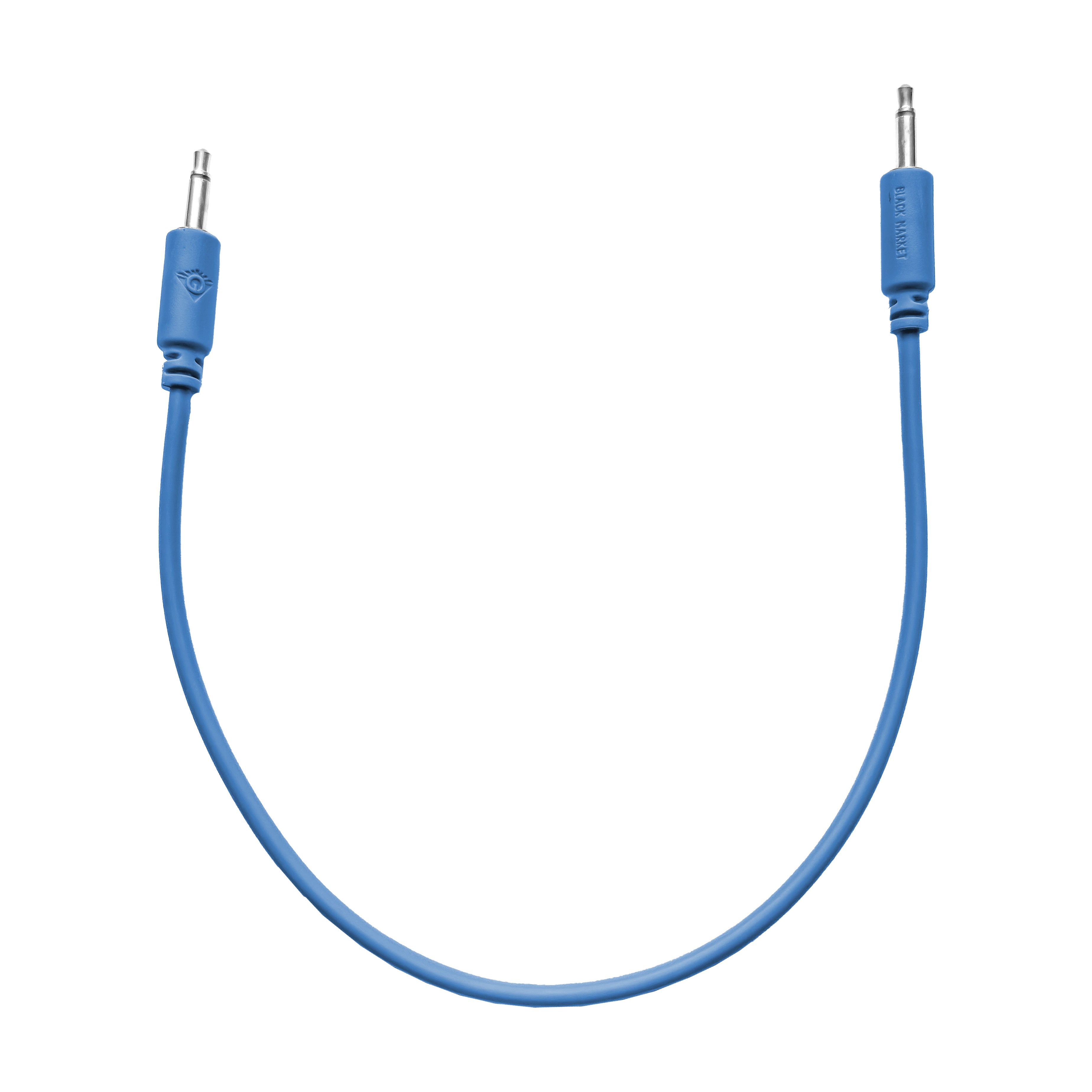 Black Market Modular 3.5mm Patch Cable - 25cm/10" - Blue View 1