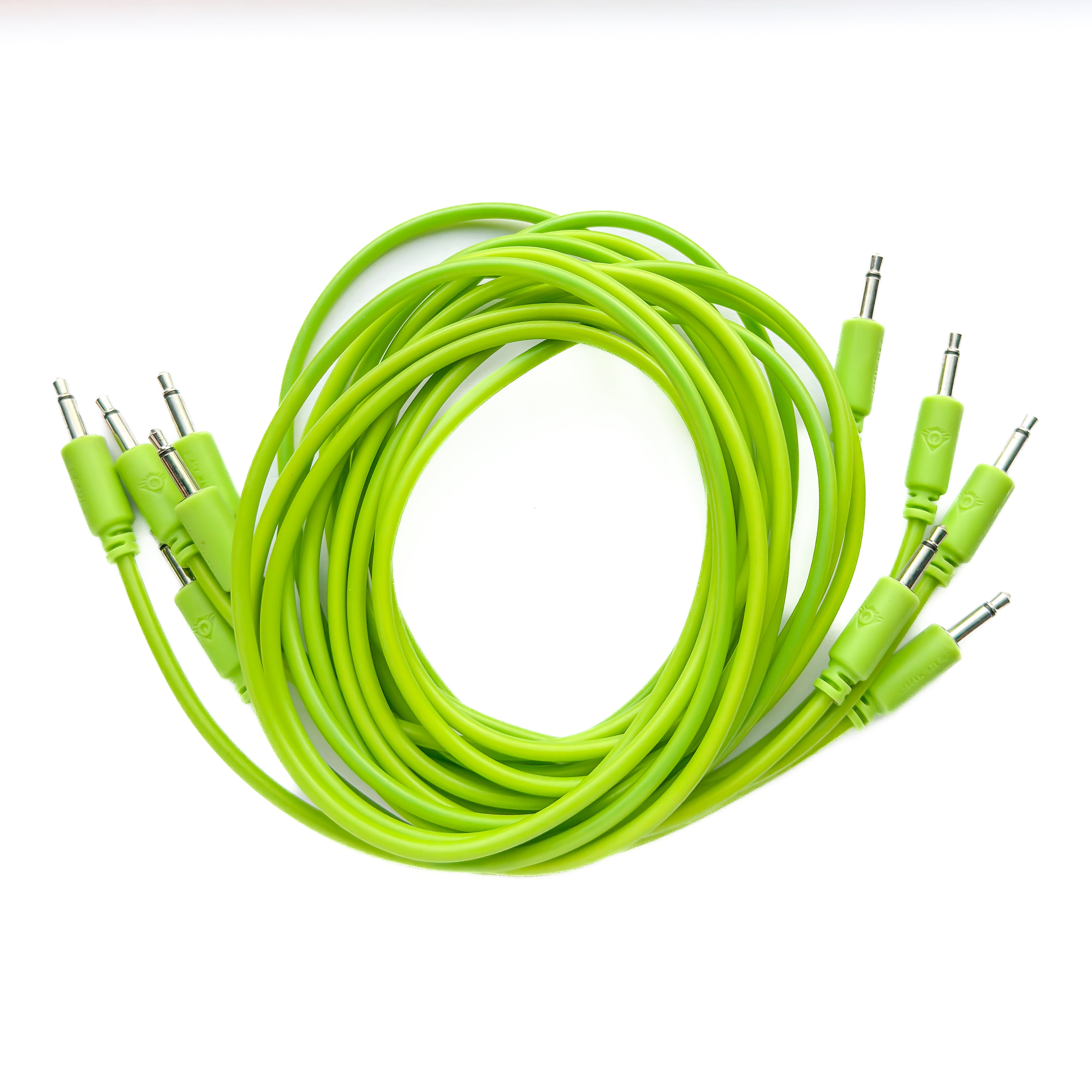 Black Market Modular 3.5mm Patch Cable 5-Pack - 100cm/40" - Glow in the Dark View 1