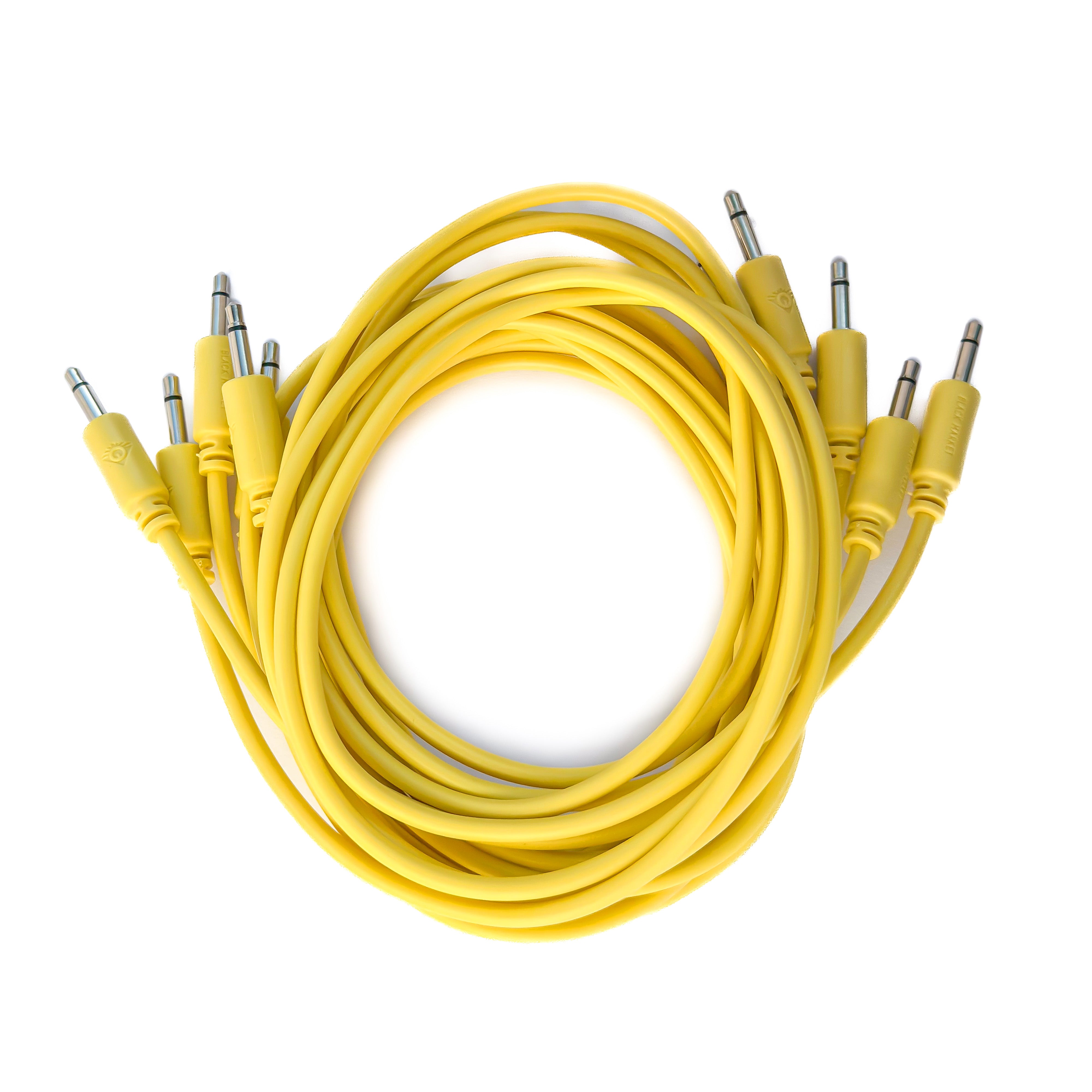 Black Market Modular 3.5mm Patch Cable 5-Pack - 100cm/40" - Yellow View 1