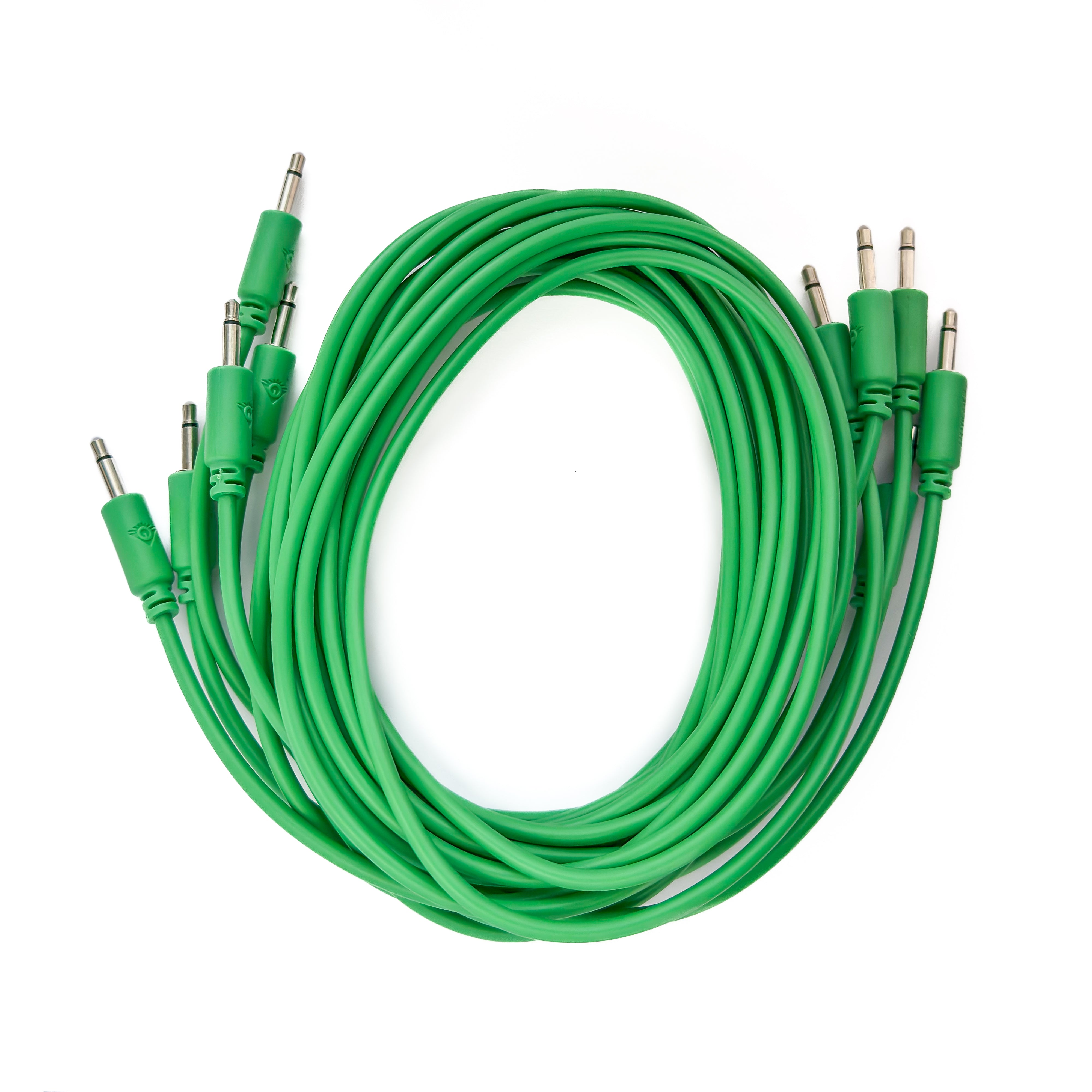 Black Market Modular 3.5mm Patch Cable 5-Pack - 150cm/60" - Green View 1