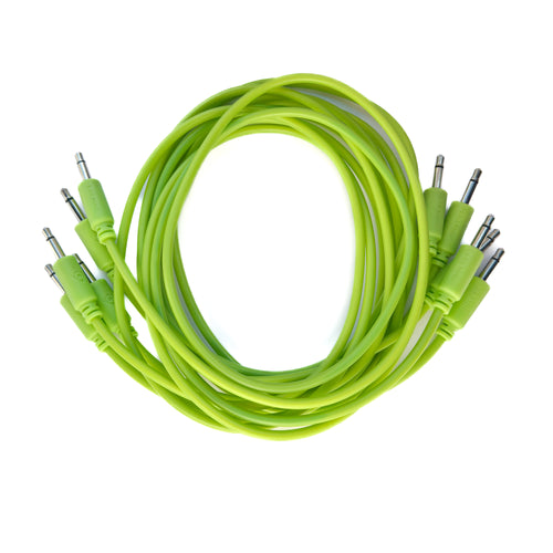 Black Market Modular 3.5mm Patch Cable 5-Pack - 75cm/30" - Glow in the Dark View 1