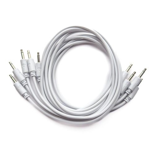 Black Market Modular 3.5mm Patch Cable 5-Pack - 75cm/30" - White View 1