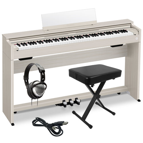 Casio Celviano AP-S200 Digital Piano - Grey Beige COMPLETE HOME BUNDLE