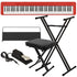 Casio CDP-S160 Compact Digital Piano - Red KEY ESSENTIALS BUNDLE