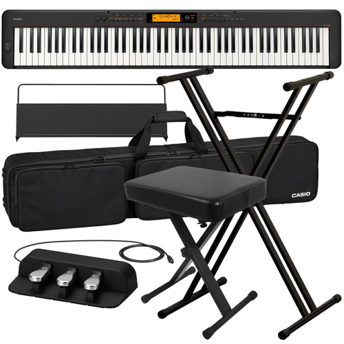 Casio CDP-S360 Compact Digital Piano - Black STAGE ESSENTIALS BUNDLE