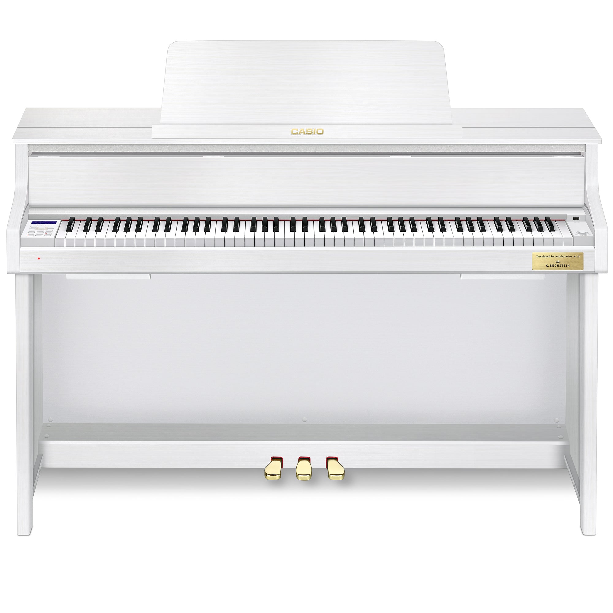 Casio Celviano Grand Hybrid GP-310 Digital Piano - Natural White Wood - Front View