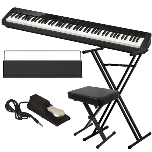 Casio Privia PX-S1100 Digital Piano - Black KEY ESSENTIALS BUNDLE