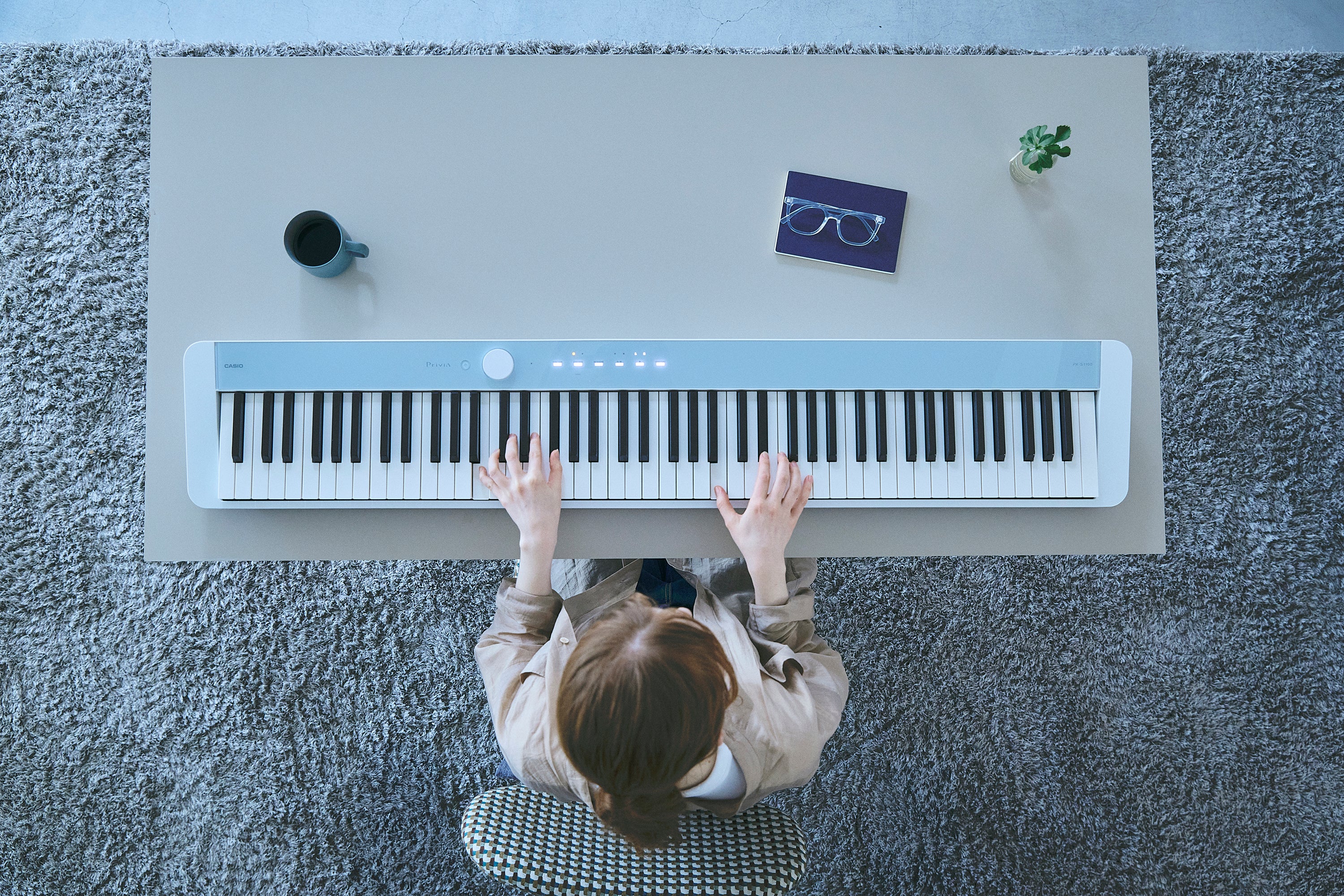 Casio Privia PX-S1100 Digital Piano - Calm Blue, view 9