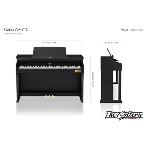 Casio Celviano AP-710 Digital Piano - Dimensions