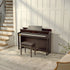 Casio Celviano AP-750 Digital Piano - Rosewood with bench in a room with wooden stairs and white walls