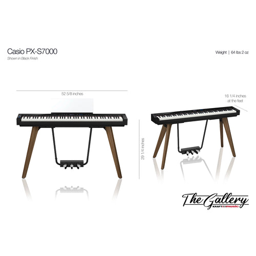 Casio PX-S7000 Digital Piano - Dimensions