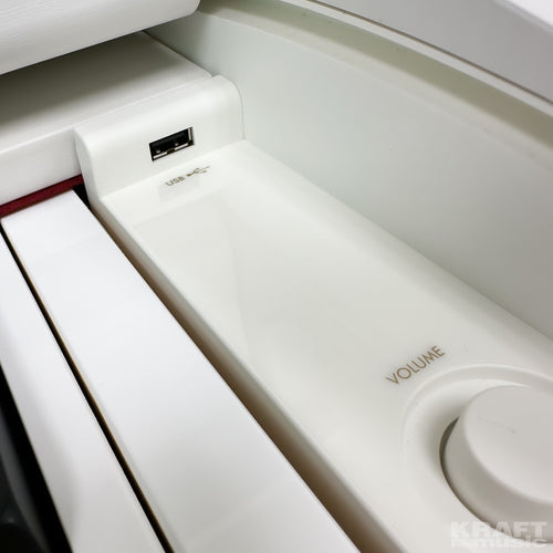 Casio Celviano Grand Hybrid GP-310 Digital Piano - Natural White Wood - Volume and USB port