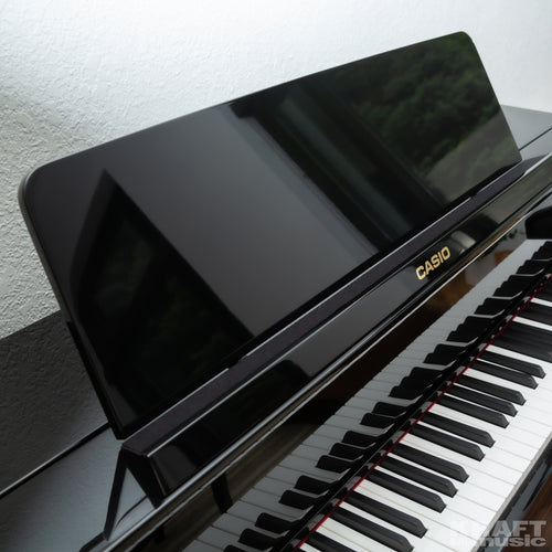 Casio Celviano Grand Hybrid GP-510 Digital Piano - Black Polish - Music Rest
