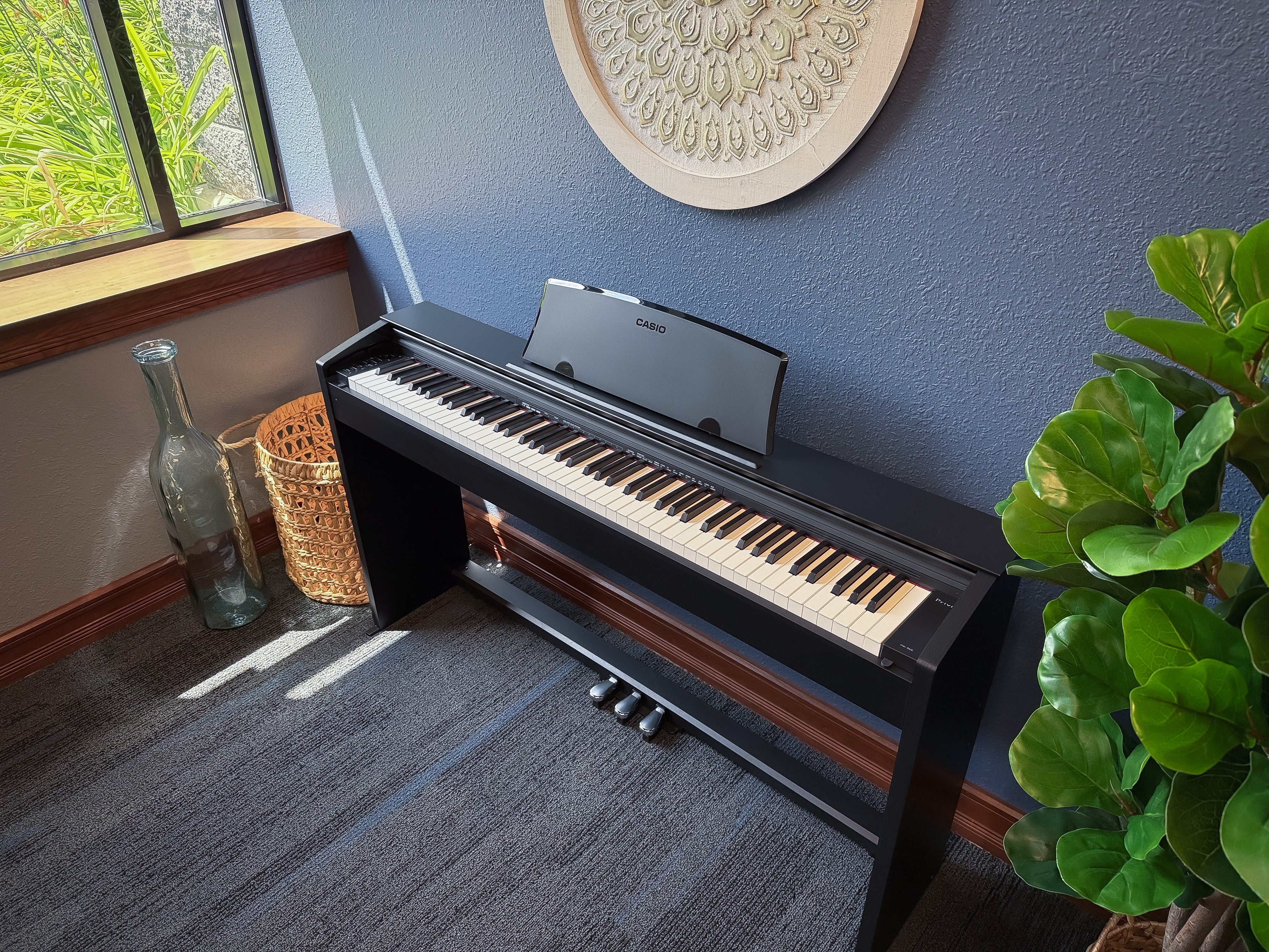 Casio Privia PX-765 Digital Piano - Black - top view
