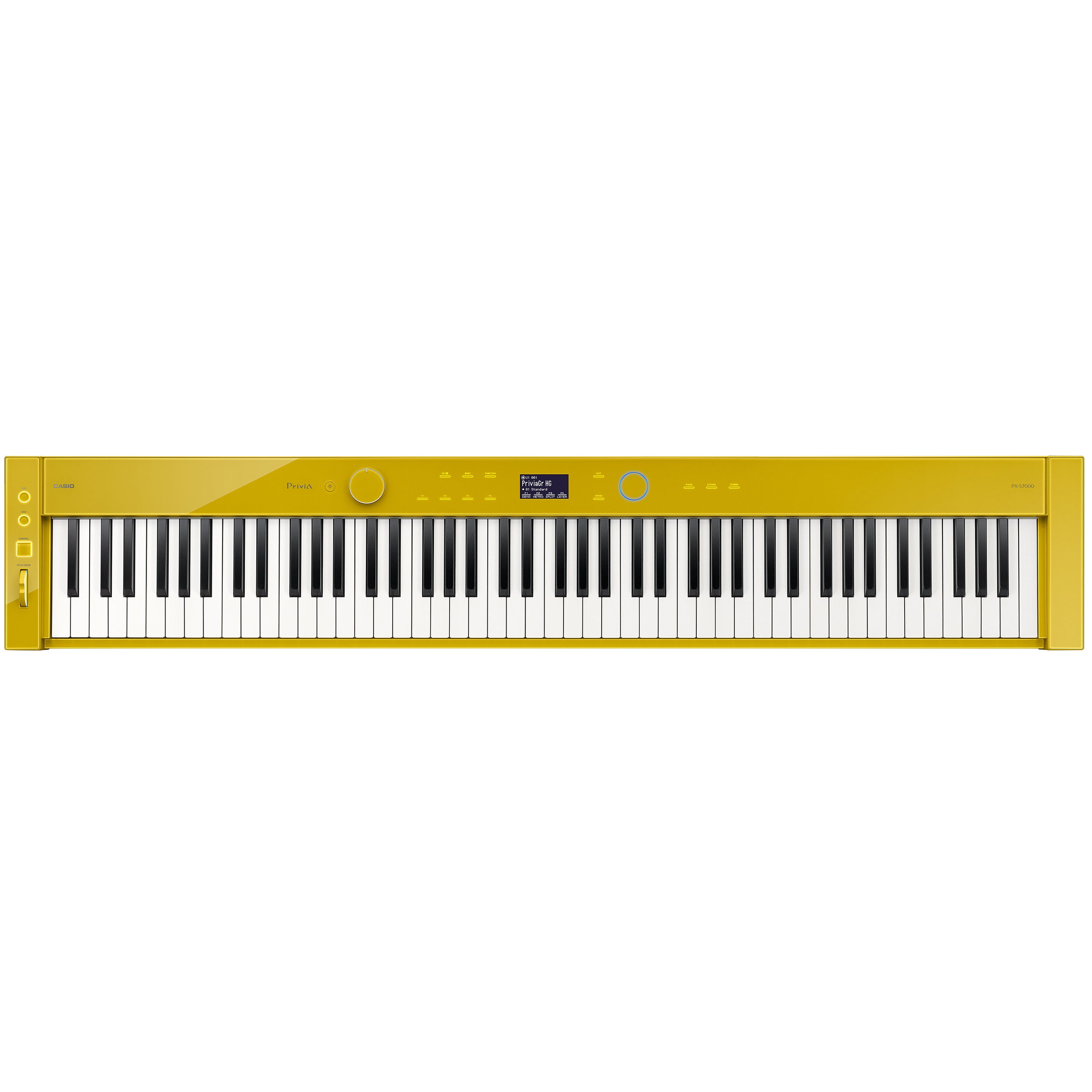 Casio PXS7000 Harmonious Mustard Digital Piano - Top view