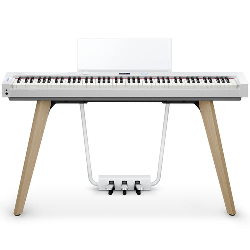 Front view of a white Casio PX-S7000 digital piano