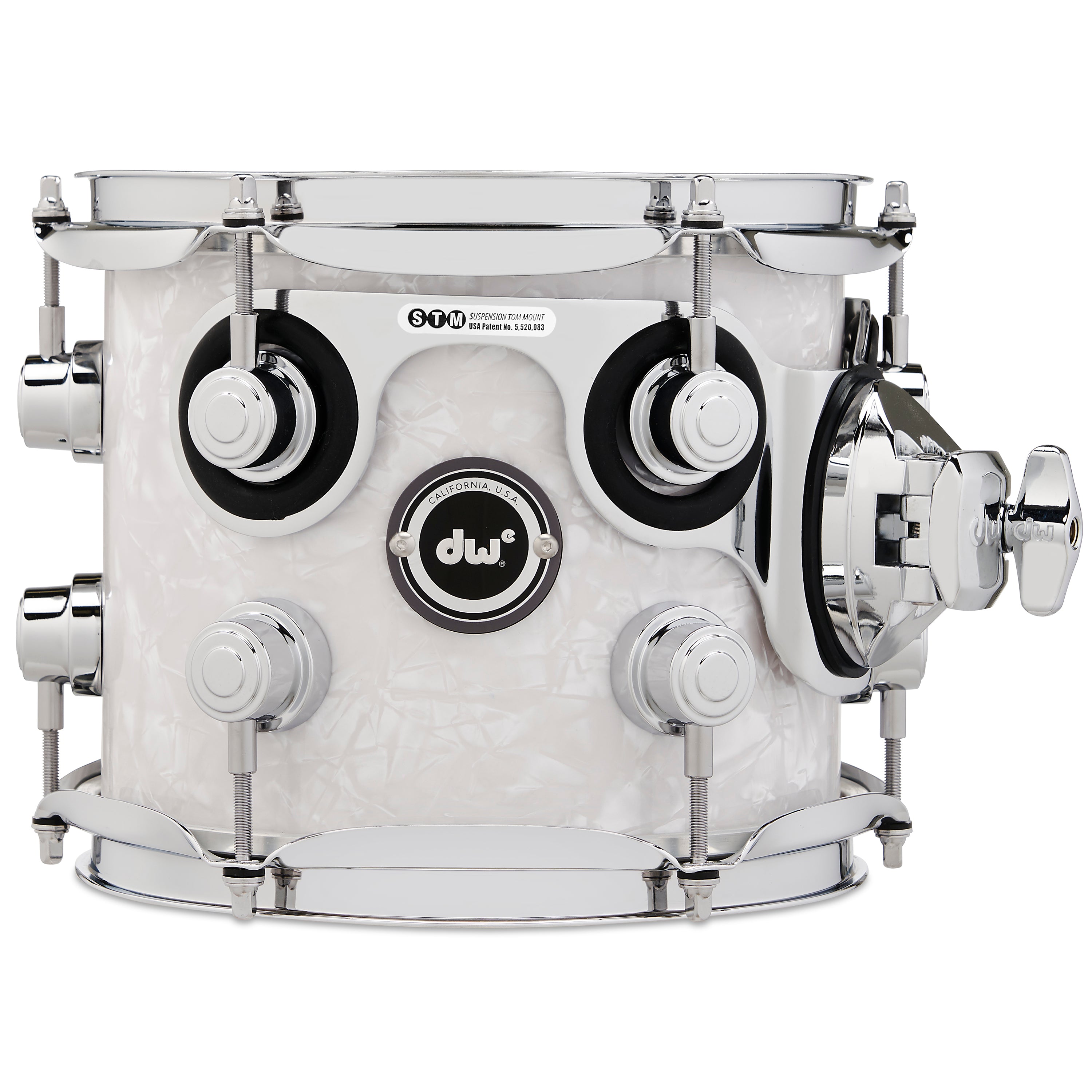 Drum Workshop DWe Rack Tom 7x8" - White Marine Pearl