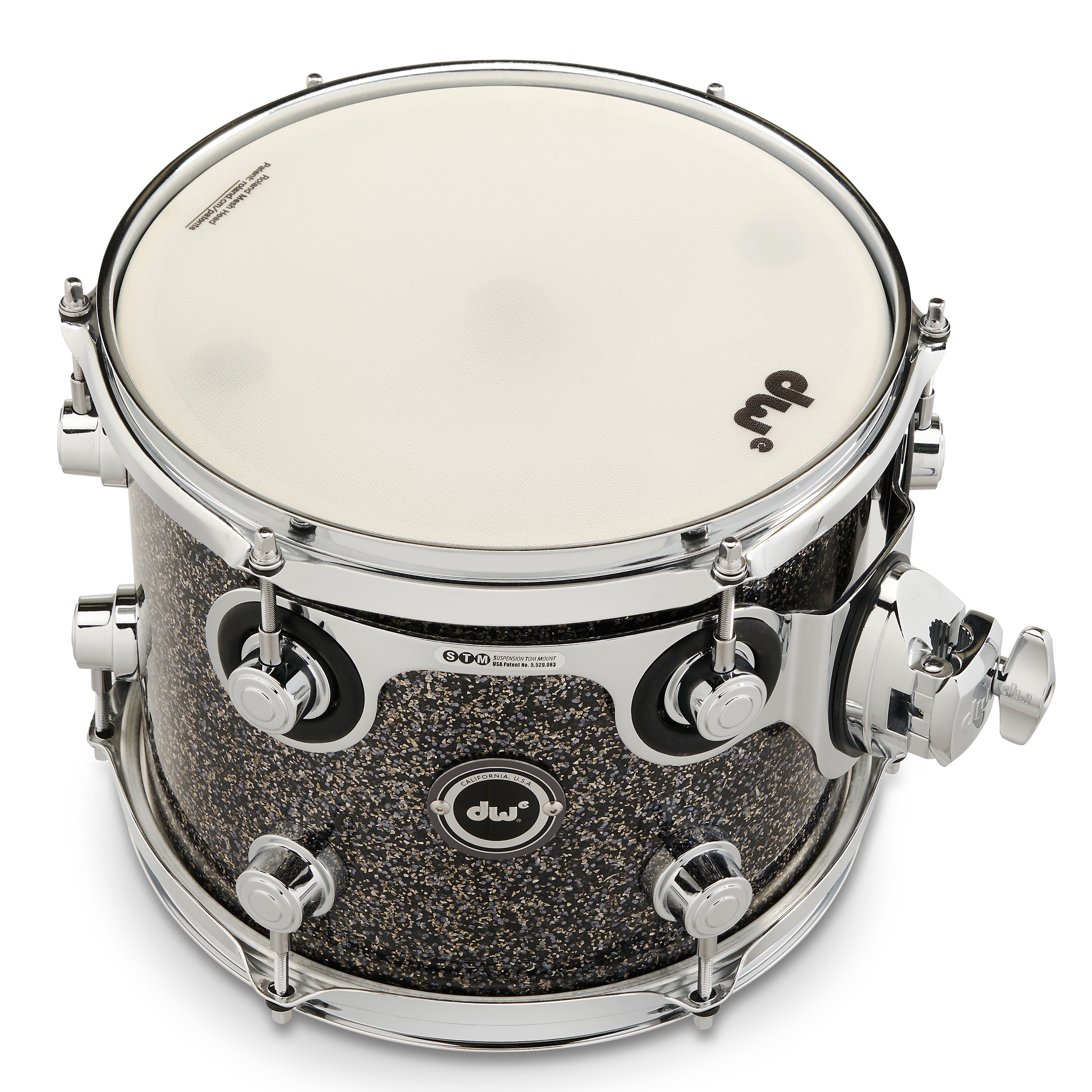 Drum Workshop DWe Rack Tom 8x10" - Black Galaxy, View 2