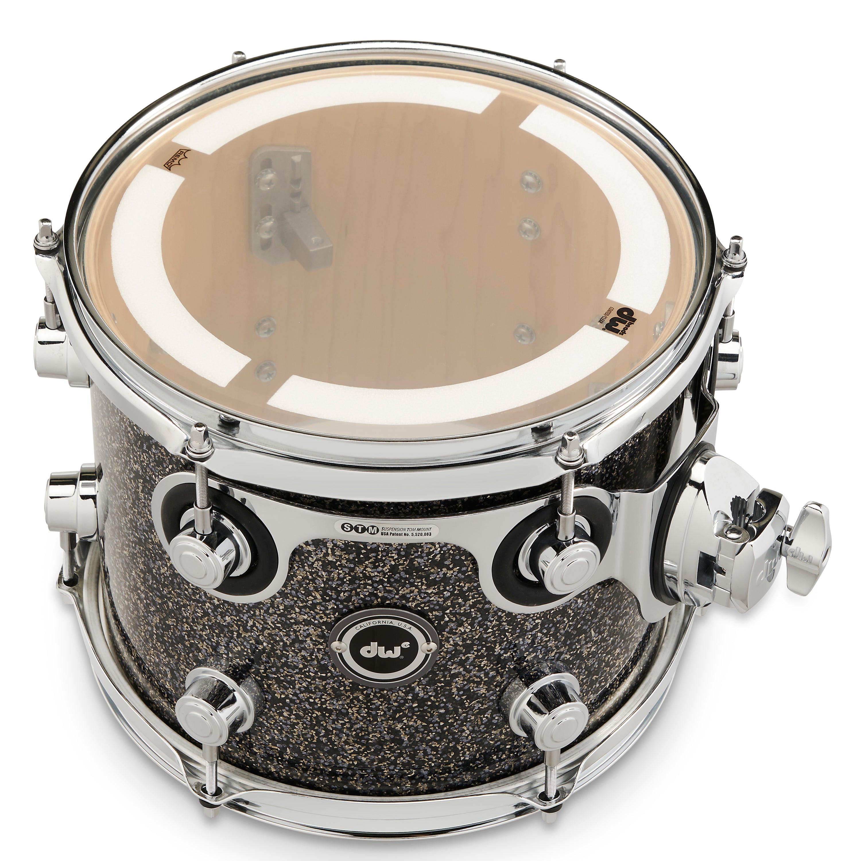 Drum Workshop DWe Rack Tom 8x10" - Black Galaxy, View 3