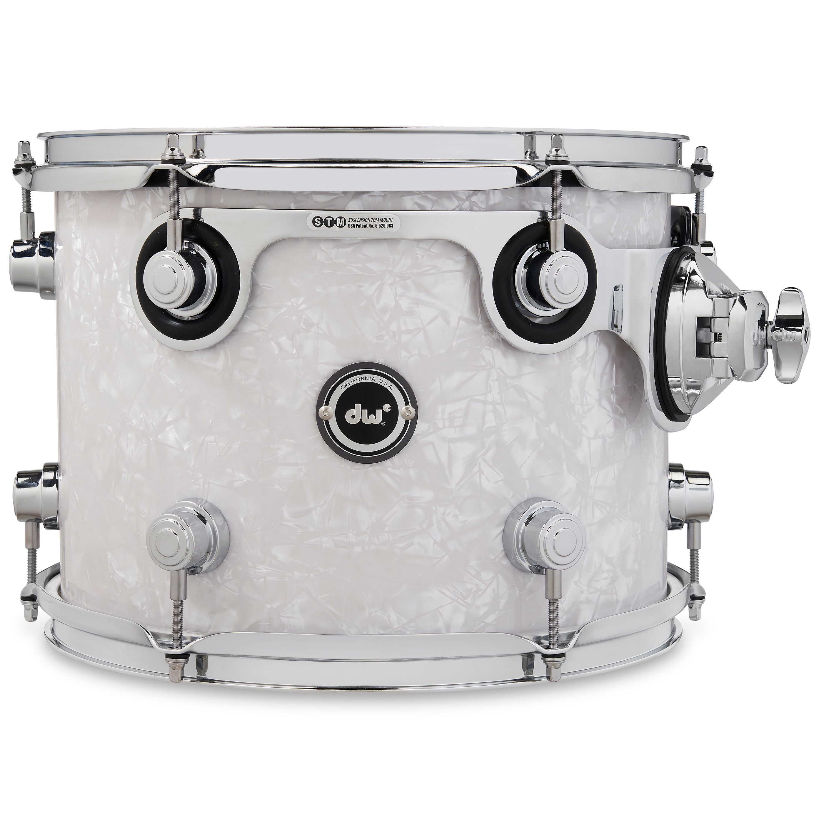 Drum Workshop DWe Rack Tom 9x12" - White Marine Pearl, View 1