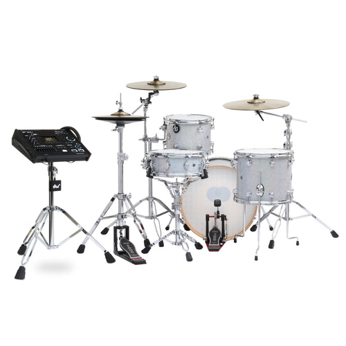 Drum Workshop DWe 4pc Kit with V71 Module and DWe Cymbals - Diamond Nebula, View 2