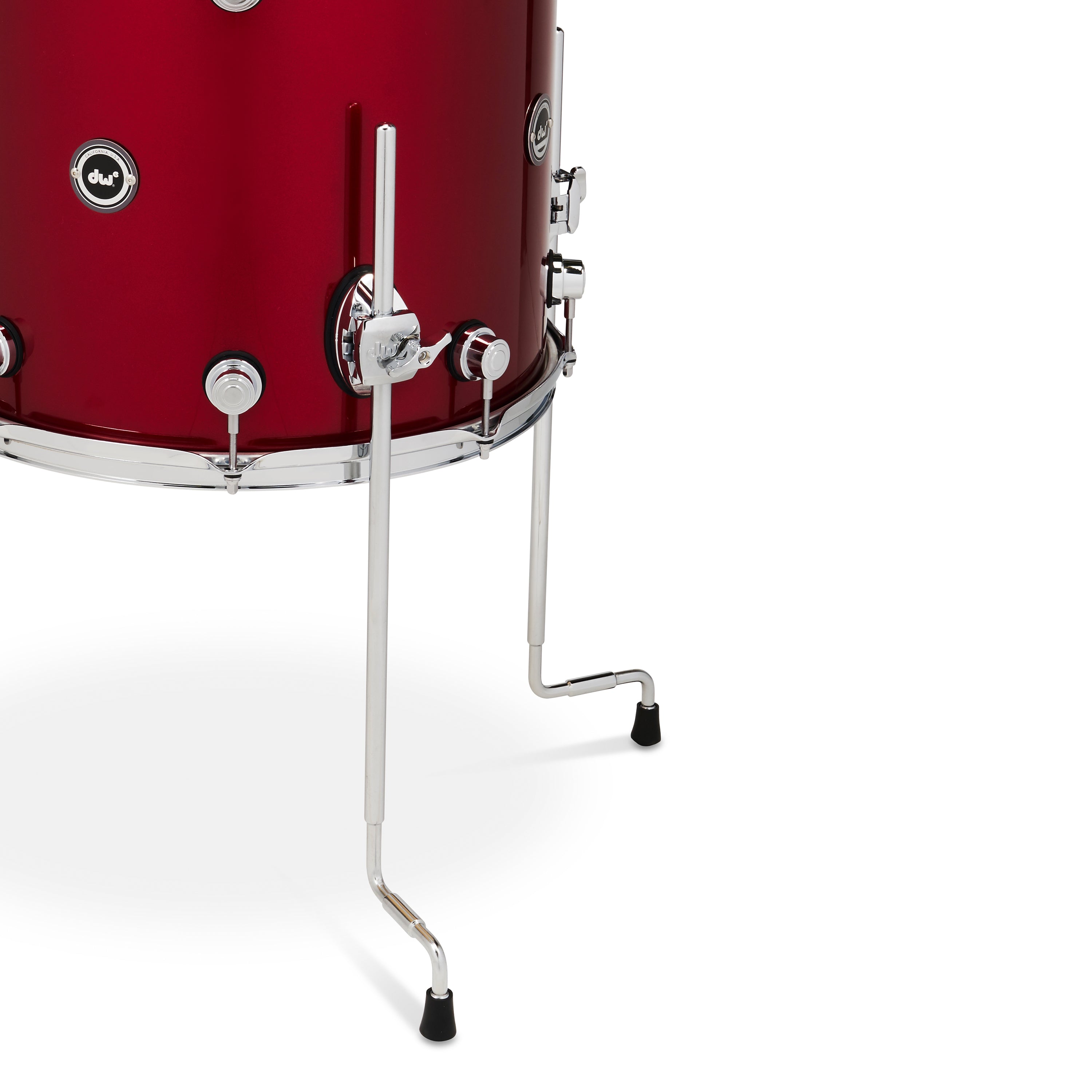 Drum Workshop DWe 4pc Kit with V71 Module and Roland Cymbals - Black Cherry Metallic