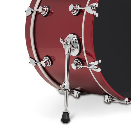Drum Workshop DWe 4pc Kit with V71 Module and Roland Cymbals - Black Cherry Metallic