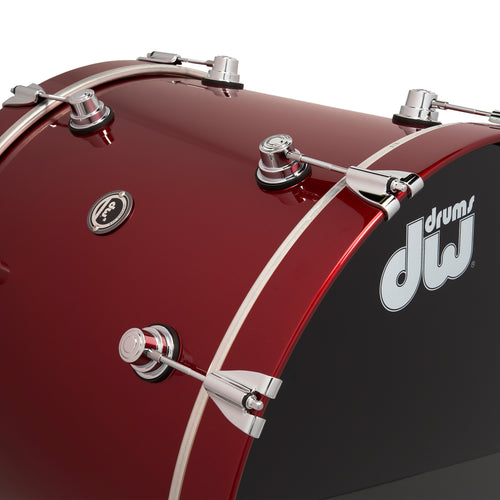 bass drum in Black Cherry Metallic finish, view 1