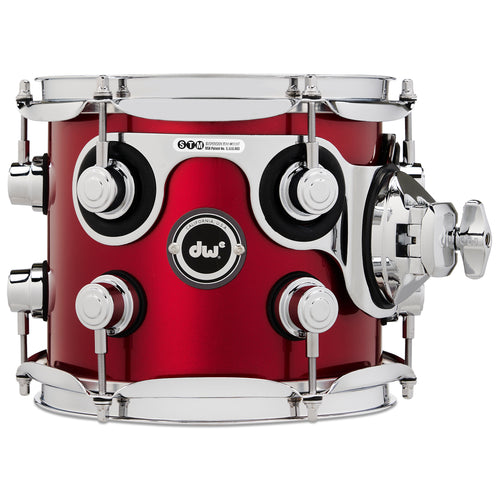 Drum Workshop DWe Rack Tom 7x8" - Black Cherry Metallic, View 1