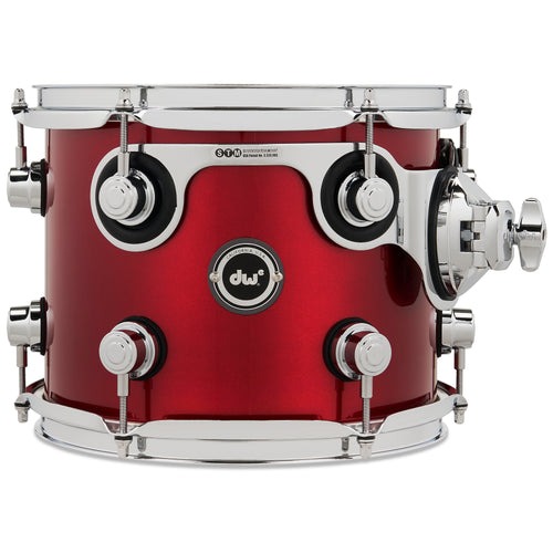 Drum Workshop DWe Rack Tom 8x10" - Black Cherry Metallic, View 1