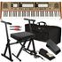 Collage of items included in the Dexibell CLASSICO L4 76-Key Digital Organ STAGE ESSENTIALS BUNDLE