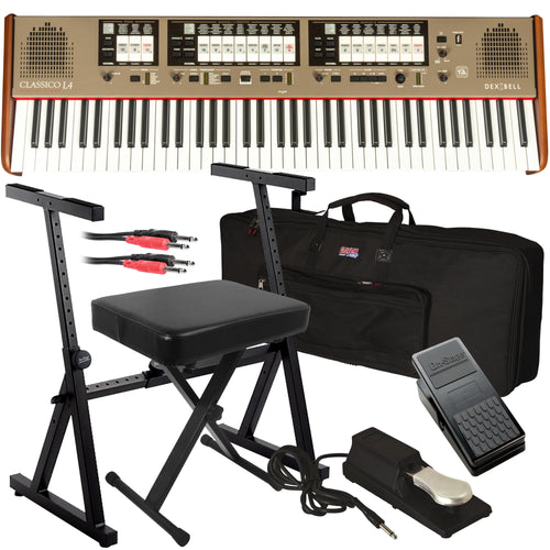 Dexibell Classico L4 76-Key Digital Organ STAGE ESSENTIALS BUNDLE