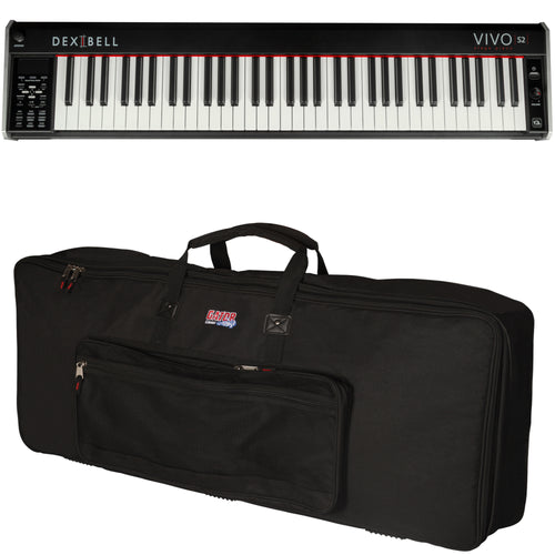 Collage of items included in the Dexibell VIVO S2 68-Key Digital Stage Piano CARRY BAG KIT