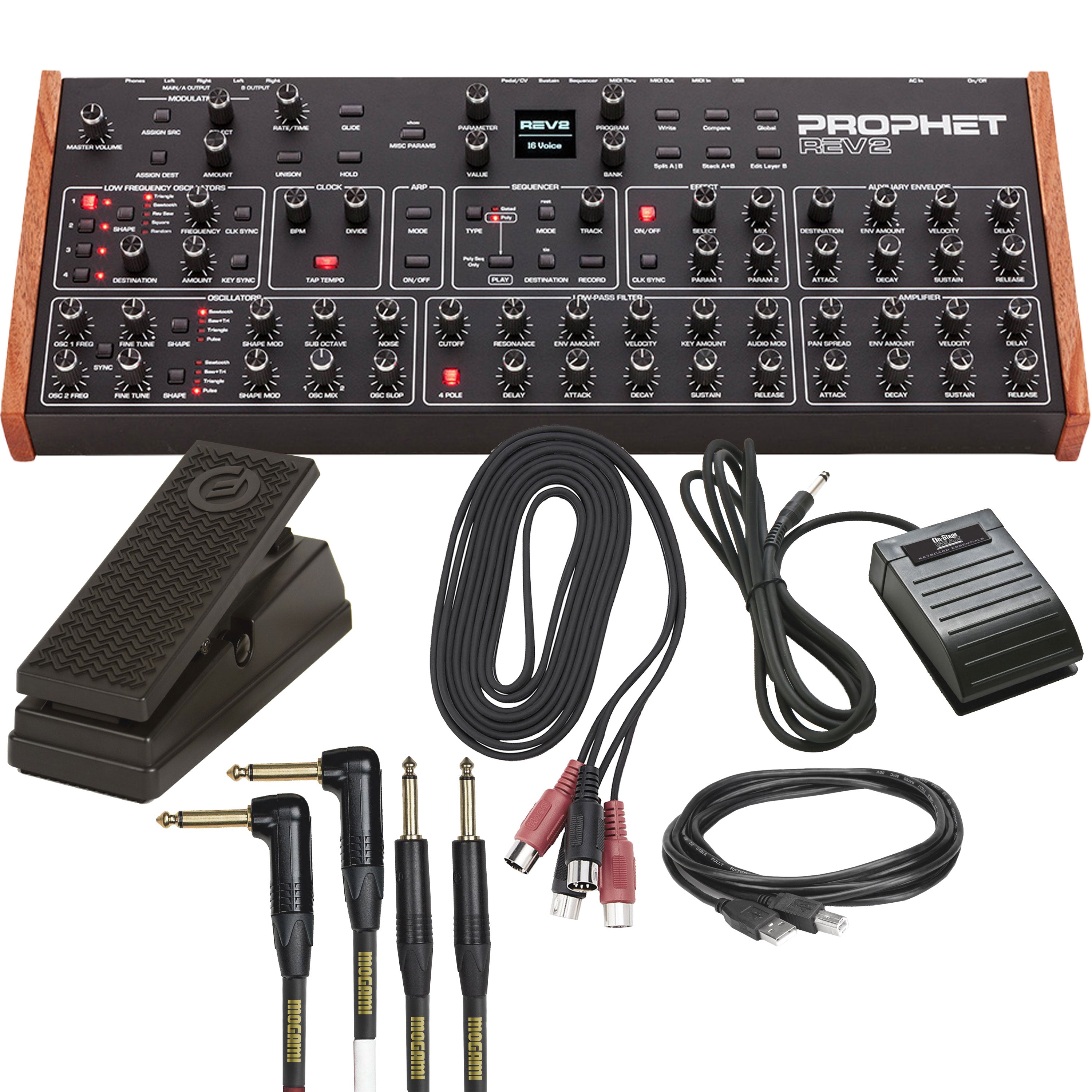 Dave Smith Instruments Sequential Prophet Rev2 16-Voice Desktop Synth CABLE KIT