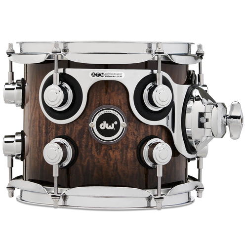 Drum Workshop DWe Floor Tom 7x8" - Curly Maple Burst, View 3