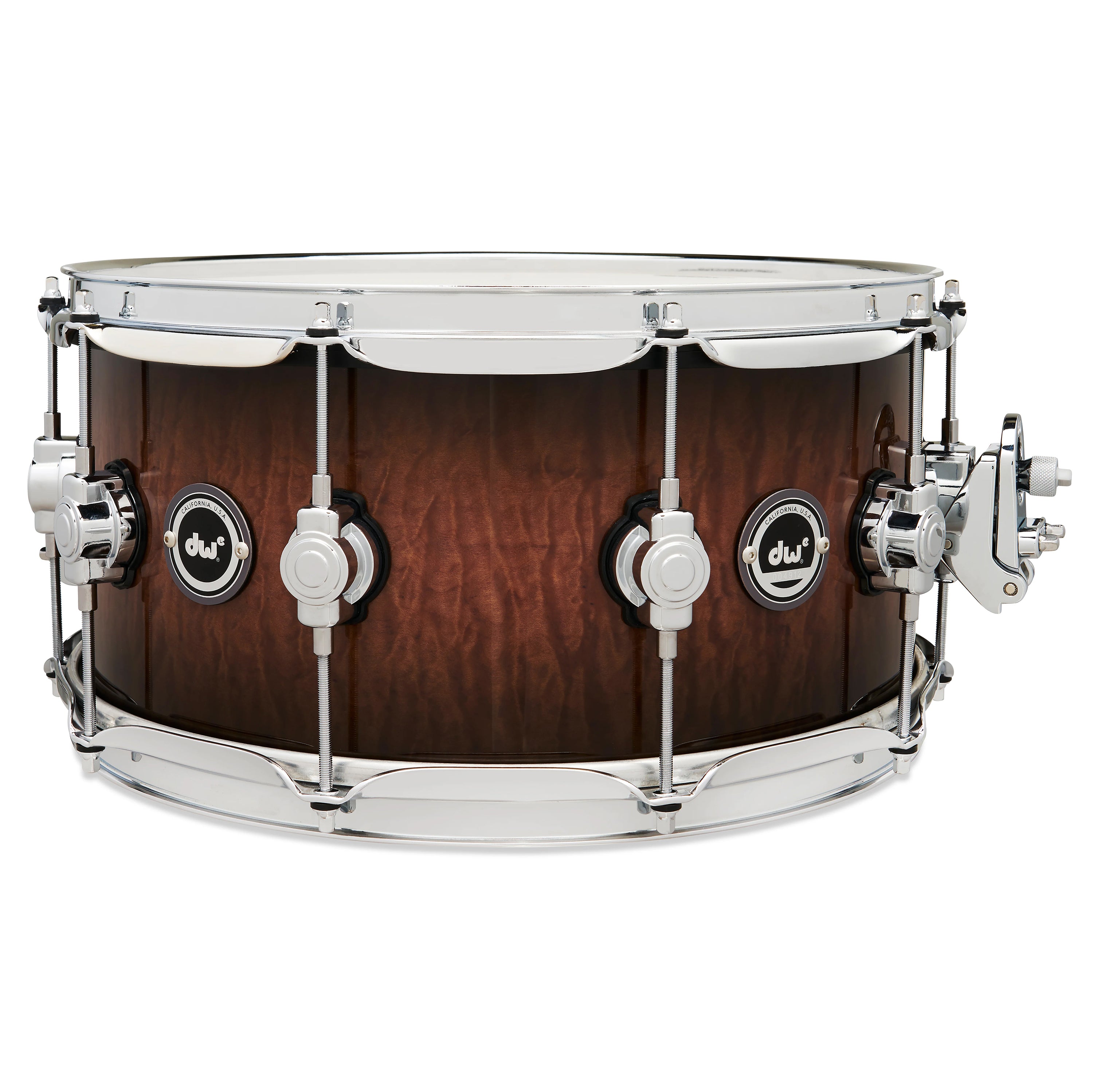 Drum Workshop DWe Snare 6.5x14" - Curly Maple Burst, View 1