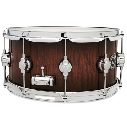 Drum Workshop DWe Snare 6.5x14" - Curly Maple Burst, View 7