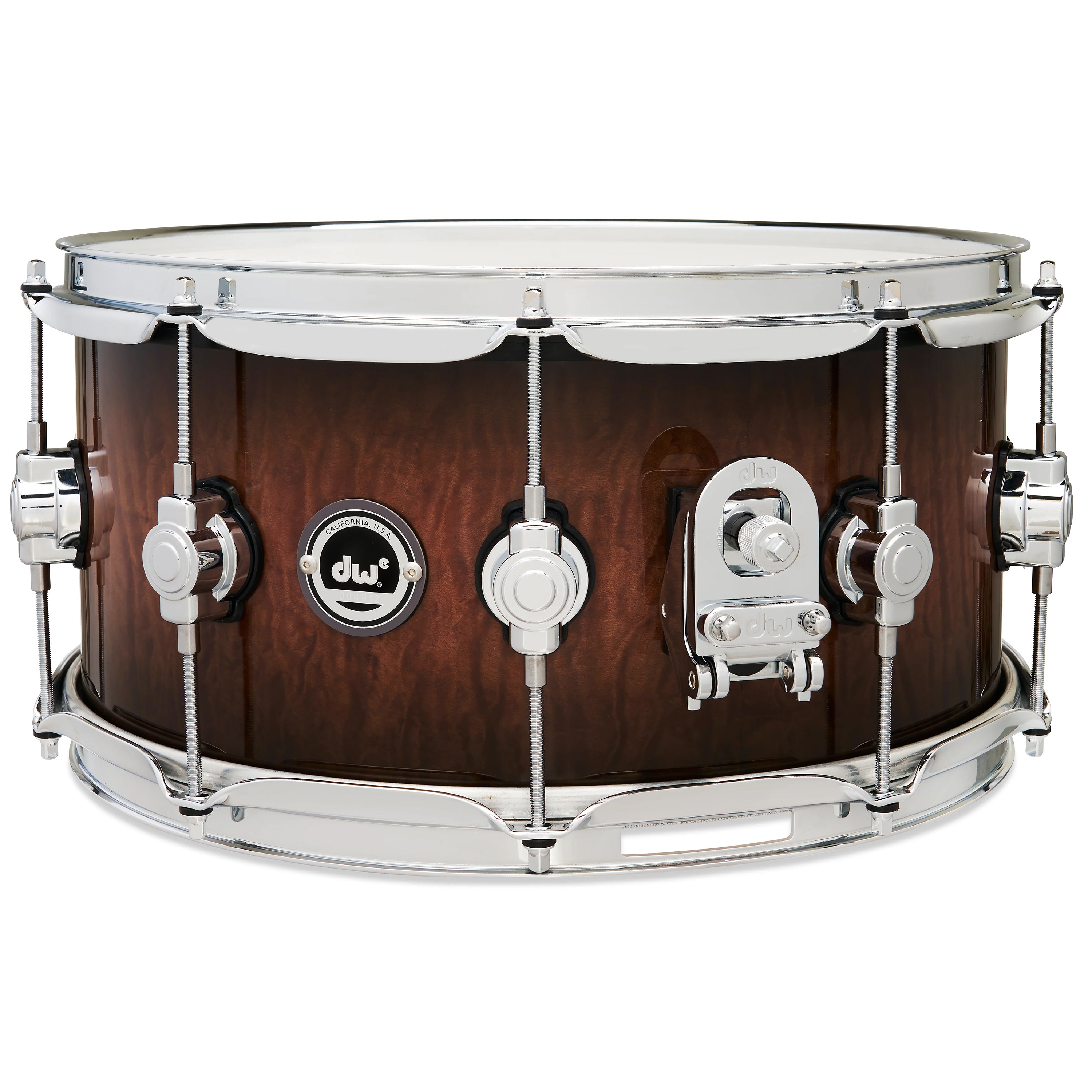 Drum Workshop DWe Snare 6.5x14" - Curly Maple Burst, View 2