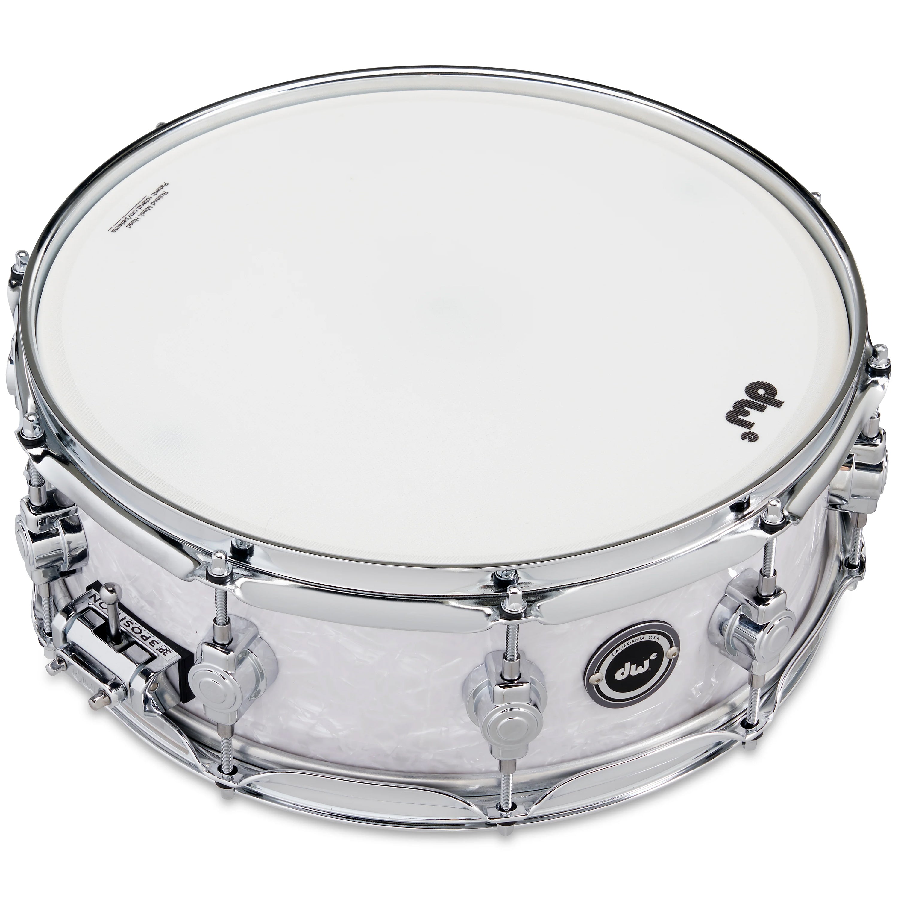 Drum Workshop DWe Snare 5x14" - White Marine Pearl, View 4