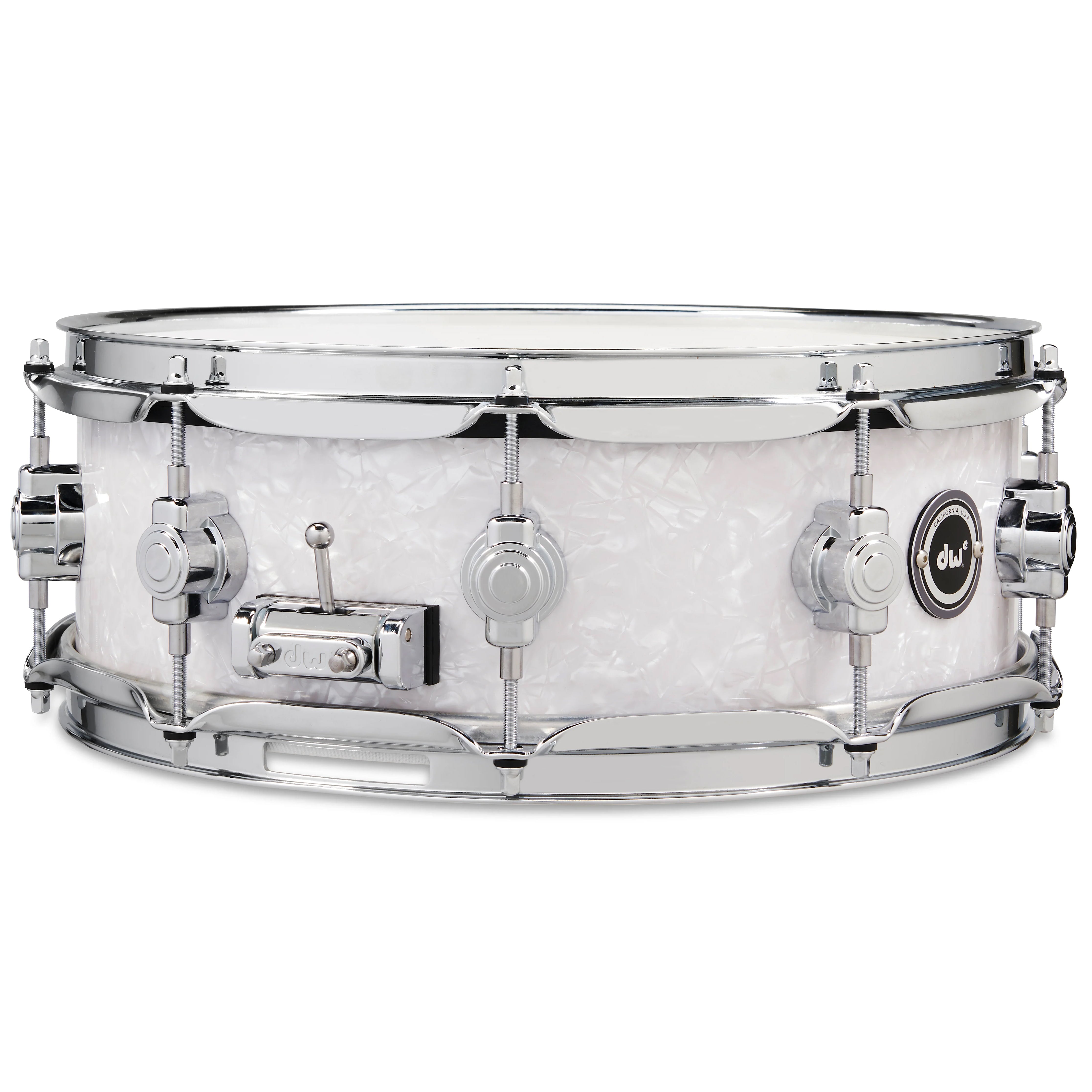 Drum Workshop DWe Snare 5x14" - White Marine Pearl, View 1