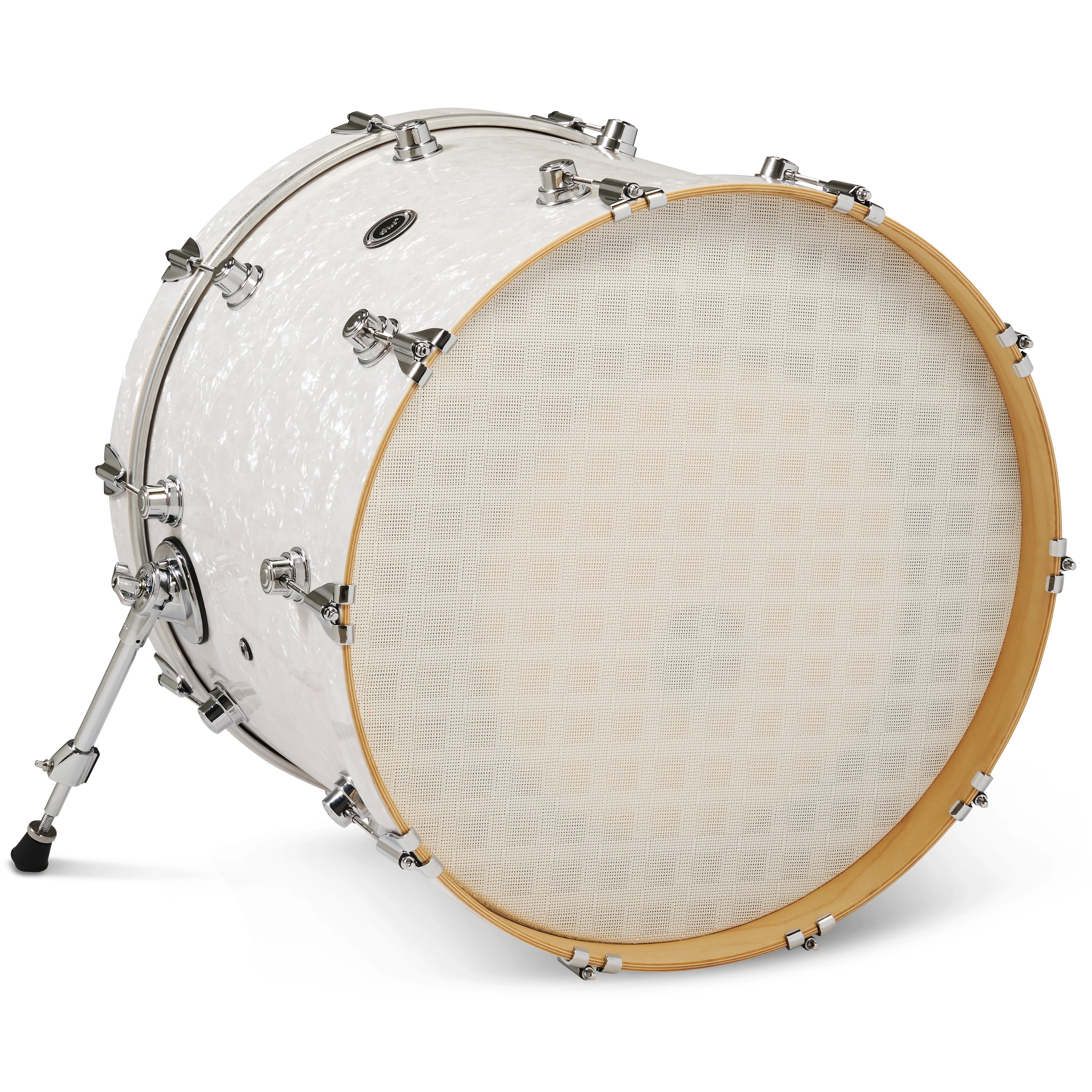 Drum Workshop DWe Bass Drum 16x22" - White Marine Pearl, View 2