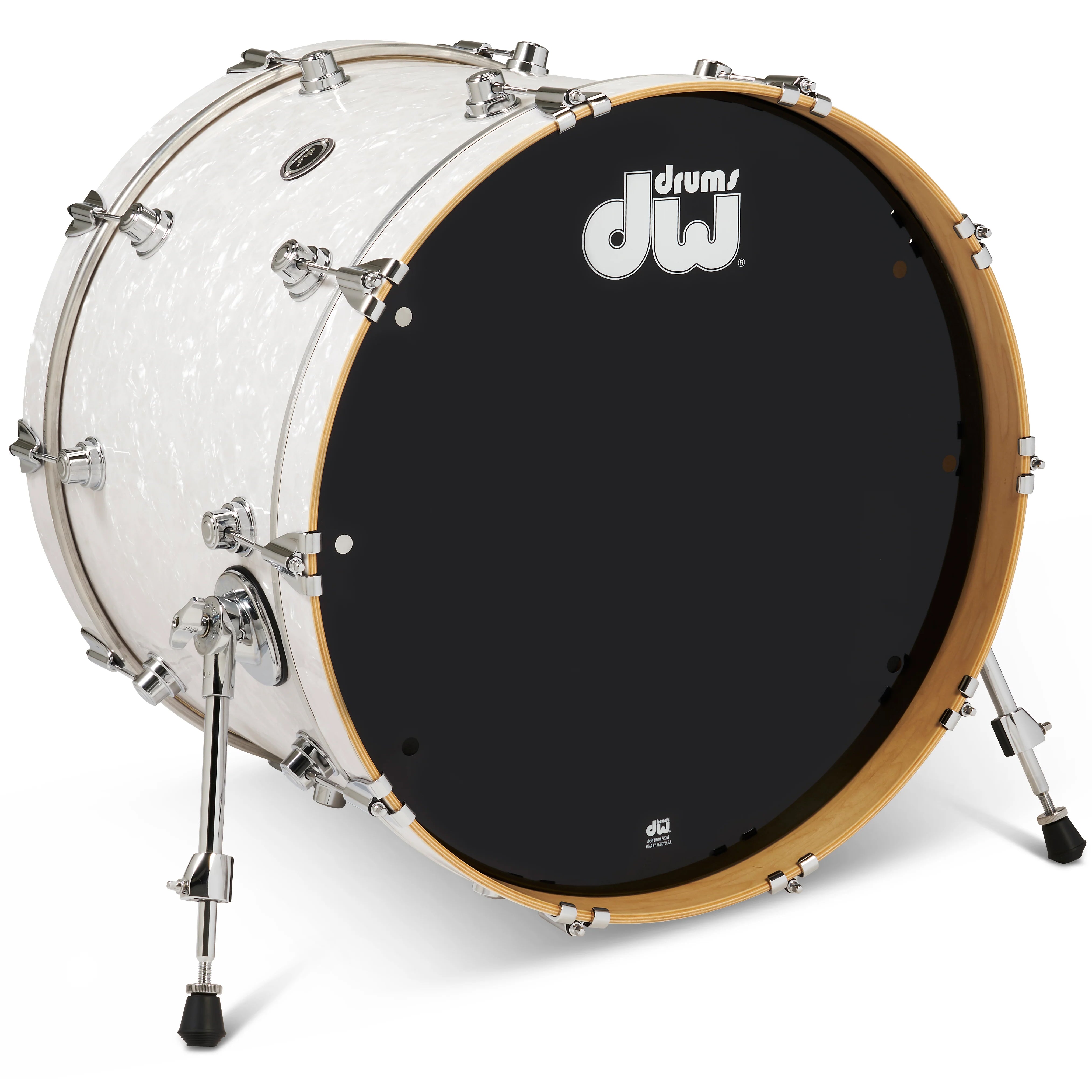 Drum Workshop DWe Bass Drum 16x22" - White Marine Pearl, View 1