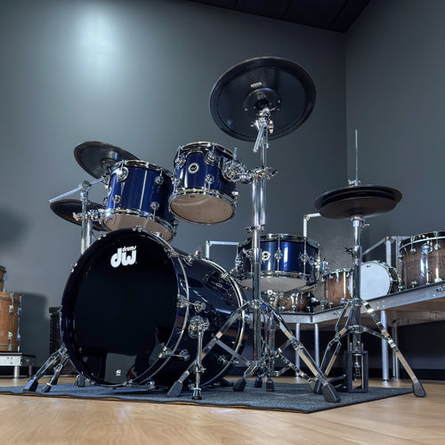 Drum Workshop DEKTLC05TBMBMCP DWe 5-Piece, Midnight Blue Metallic COMPLETE DRUM KIT - View 13