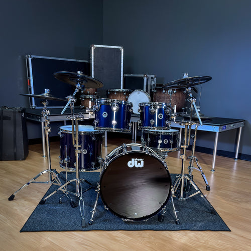 Drum Workshop DEKTLC05TBMBMCP DWe 5-Piece, Midnight Blue Metallic COMPLETE DRUM KIT - View 2