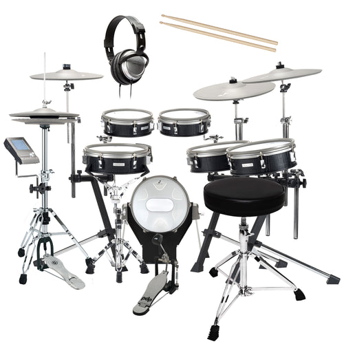 EFNOTE 3X Electronic Drum Set - Black Oak DRUM ESSENTIALS BUNDLE