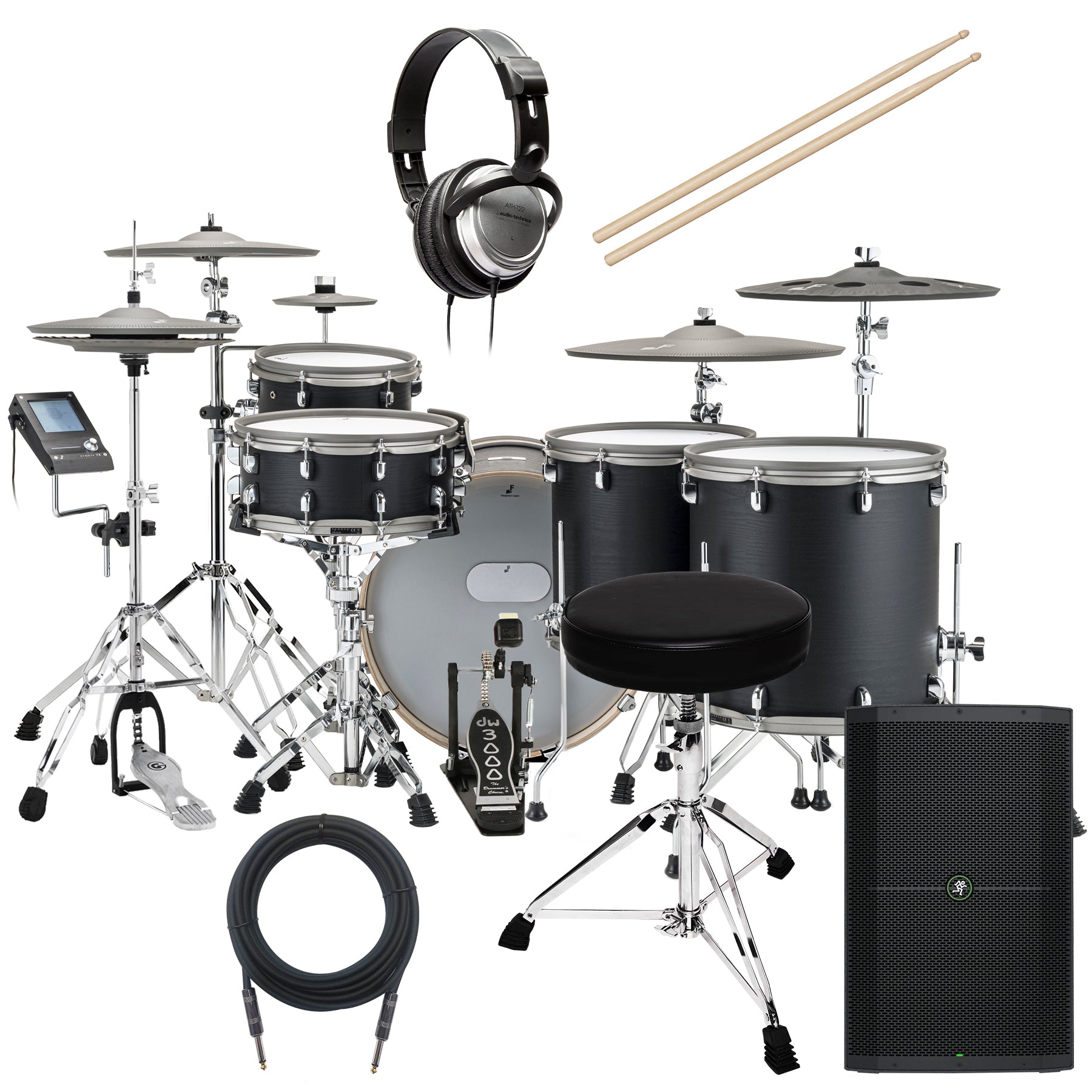 EFNOTE 7X Electronic Drum Set COMPLETE DRUM BUNDLE