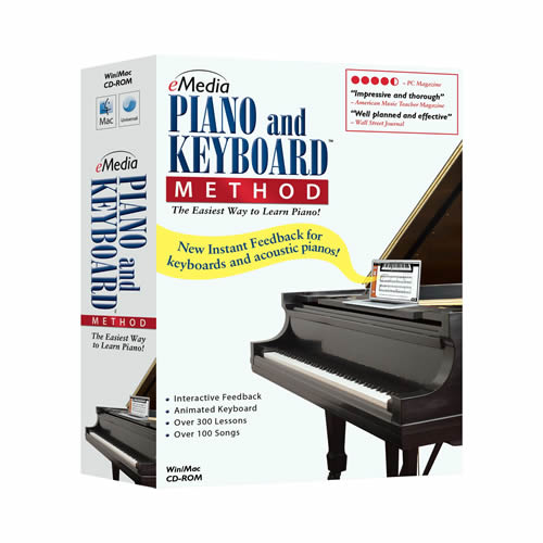 emedia piano and keyboard method - win/mac cd-rom