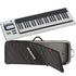 Collage showing components in Expressive E Osmose CE 49-Key MPE MIDI Controller CARRY BAG KIT